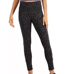 INC International Concepts Leopard Skinny Leg Jeans size M, New